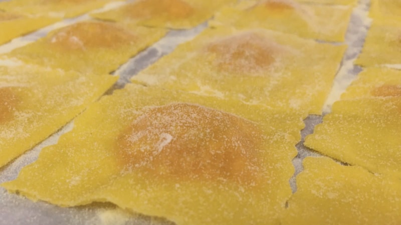 Osteria del Castagno - Ravioli pronti per la pentola