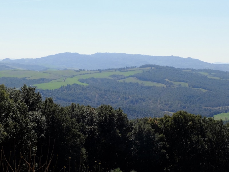 La vista verso Volterra